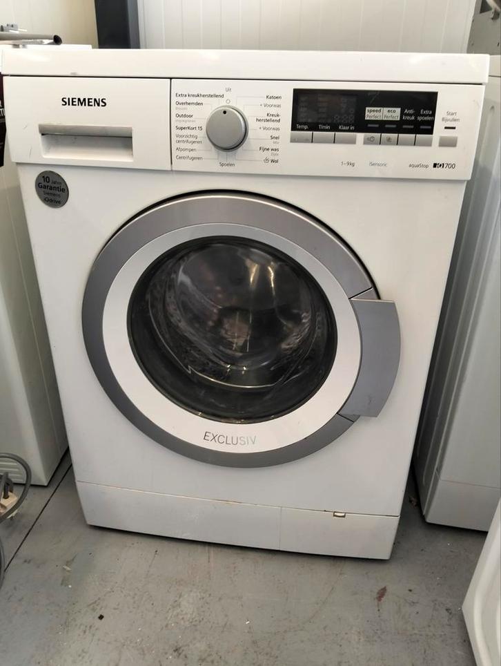 Siemens IQ700 Wasmachine - 9kg, 1600 toeren, Witgoed en Apparatuur, Wasmachines, Gebruikt, Voorlader, 8 tot 10 kg, 85 tot 90 cm