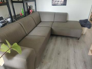 Stoffen hoekbank grijs