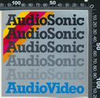 Sticker: Audio Sonic - Audio Video, Ophalen of Verzenden, Zo goed als nieuw, Bedrijf of Vereniging
