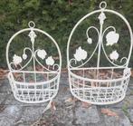 Set van twee Brocante Muur Plantenbakken Bloembakken Rekjes, Tuin en Terras, Bloembakken en Plantenbakken, Ophalen of Verzenden