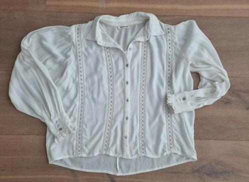 zgan witte blouse My Jewelery, mt L., Kleding | Dames, Blouses en Tunieken, Zo goed als nieuw, Maat 42/44 (L), Wit, Ophalen of Verzenden