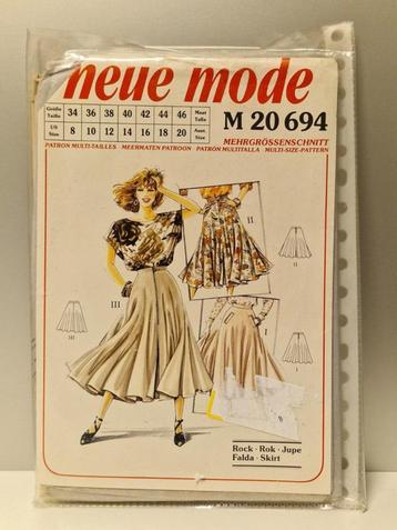Vintage Neue Mode Naaipatroon Rok / Skirt  (34-46) beschikbaar voor biedingen