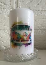 VW busje op een kaars, Overige materialen, Nieuw, Ophalen of Verzenden, Crème