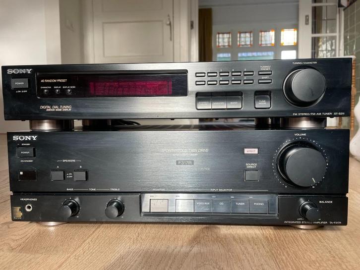 Sony HiFi Stereo-set met versterker en digitale tuner., Audio, Tv en Foto, Stereo-sets, Zo goed als nieuw, Tuner of Radio, Speakers