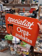 Vintage Emaille Reclamebord - Specialist Orga-produkten, Ophalen of Verzenden