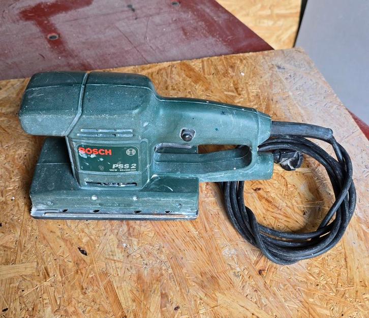 Bosch PSS 2 vlakschuurmachine, Doe-het-zelf en Verbouw, Gereedschap | Schuurmachines, Gebruikt, Vlakschuurmachine, Minder dan 600 watt