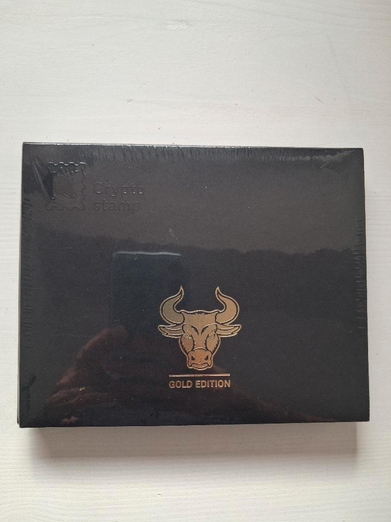 ≥ NFT crypto postzegel / stamp Bull / Stier GOLD edition — Postzegels |  Thematische zegels — Marktplaats