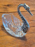 Zilver kristal zwaan 835 zilver 7.5 cm, Antiek en Kunst, Ophalen of Verzenden