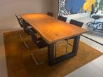 Tafel Massief Eikenhout, Ophalen, 100 tot 150 cm, Eikenhout, 200 cm of meer
