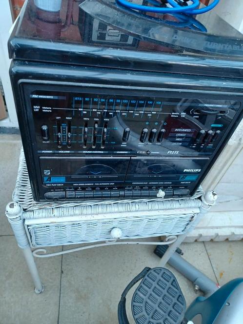Stereotorentje Philips, met platenspeler, dubbele casette 30, Audio, Tv en Foto, Stereo-sets, Philips, Ophalen of Verzenden