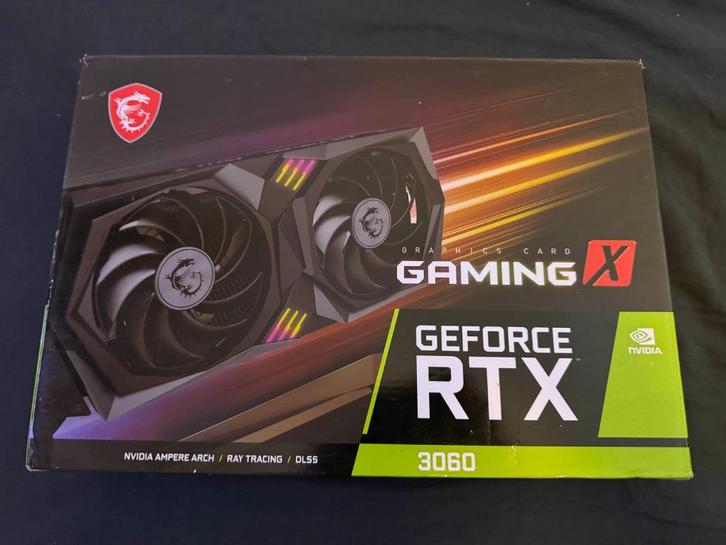 MSI GeForce RTX 3060 Gaming X 12GB GDDR6, Computers en Software, Videokaarten, Gebruikt, Nvidia, PCI-Express 4.0, GDDR6, HDMI