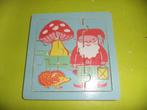 OPRUIMING! NU €0,95! HOUTEN KABOUTER PUZZEL, Ophalen, Minder dan 10 stukjes, Gebruikt, Van hout