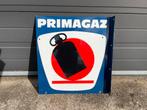 Primagaz emaille reclamebord uithanger, Ophalen of Verzenden, Zo goed als nieuw, Reclamebord