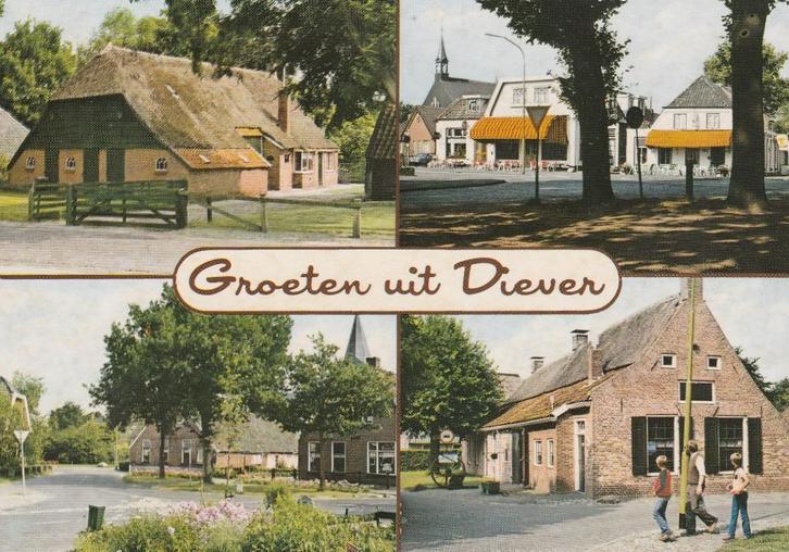 DIEVER Boerderij Centrum Groeten, Verzamelen, Ansichtkaarten | Nederland, Gelopen, Drenthe, 1980 tot heden, Verzenden