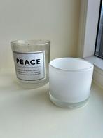H&M Home Kaarsenhouders - Set van 2, Overige materialen, Gebruikt, Wit, Ophalen of Verzenden