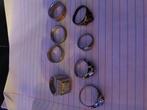 Stalen ringen verzameling. 8x, Sieraden, Tassen en Uiterlijk, Ringen, IJzer of Staal, Ophalen of Verzenden, Zo goed als nieuw