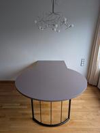 Ronde eettafel, met uitklapbaar gedeelte, Huis en Inrichting, Tafels | Eettafels, Ophalen, Overige materialen, Rond, Zo goed als nieuw