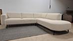 Prachtige off white bouclé stoffen top design hoekbank, Ophalen of Verzenden, Zo goed als nieuw, 150 cm of meer, Vierpersoons of meer