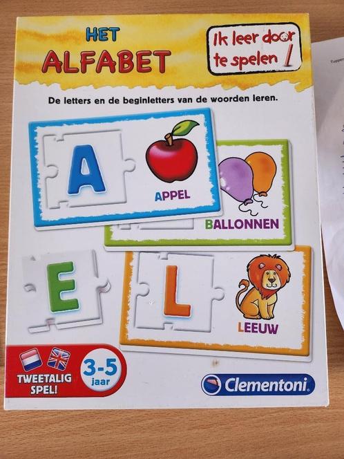 Clementortoni Het Alpfabet 2 talig, Kinderen en Baby's, Speelgoed | Kinderpuzzels, Zo goed als nieuw, 2 tot 4 jaar, 10 tot 50 stukjes