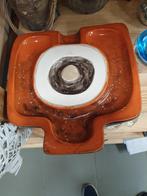 HK Living Schaal - Oranje/Bruin, Huis en Inrichting, Woonaccessoires | Schalen en Manden, Schaal, Ophalen of Verzenden, Zo goed als nieuw