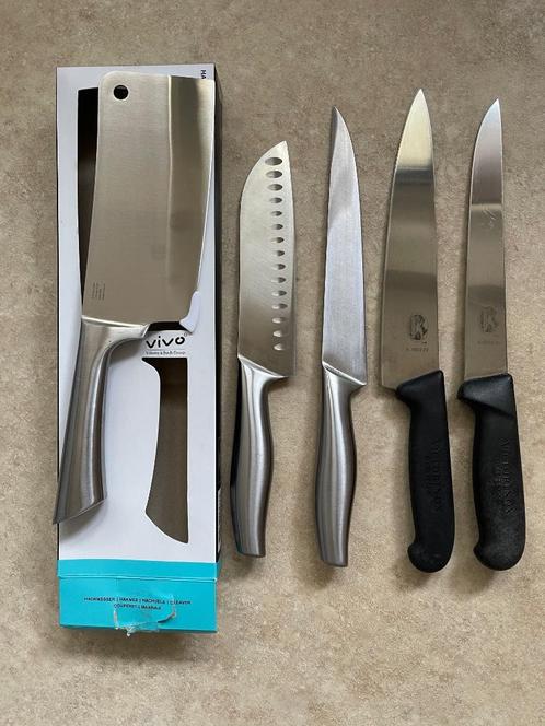 Fontignac-Victorinox-V&B Kwaliteit Kokmessen+BK Wok, Huis en Inrichting, Keuken | Bestek, Nieuw, Rvs of Chroom, Vaatwasserbestendig
