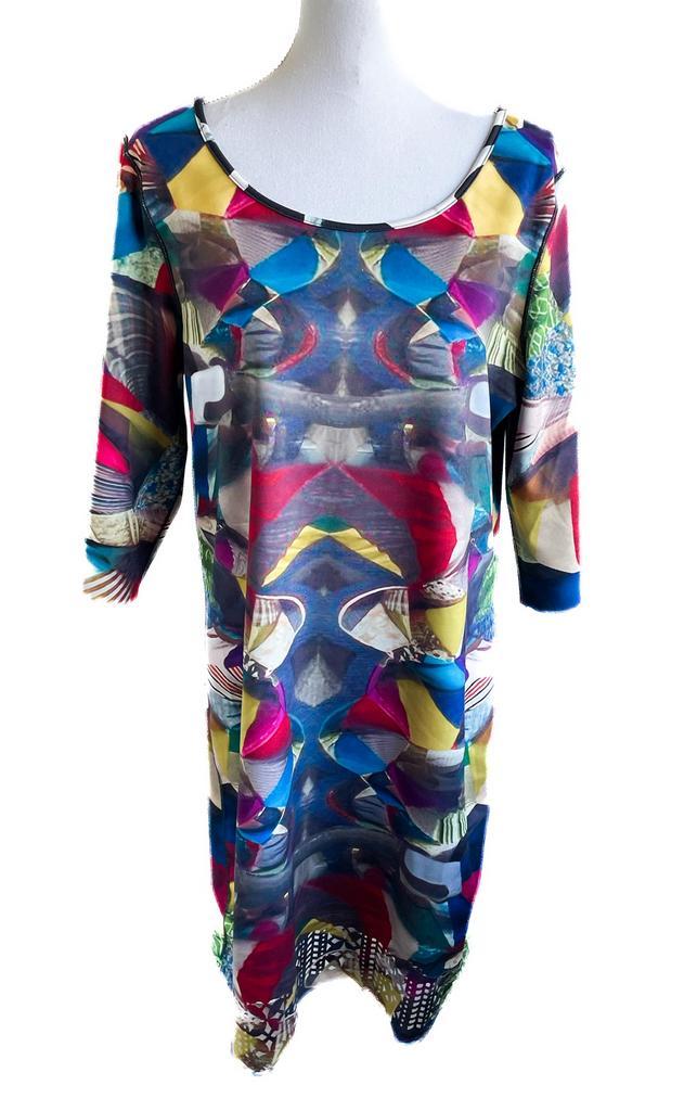 Mooie jurk van Lizzy & Coco S, Kleding | Dames, Jurken, Gedragen, Maat 36 (S), Overige kleuren, Knielengte, Ophalen of Verzenden