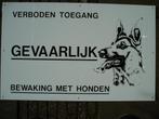 Honden bewakingsbord Defensie/Leger [NIEUW], Dieren en Toebehoren, Ophalen of Verzenden, Nieuw