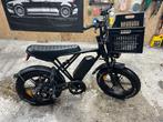 Zo goed als nieuwe fatbike - OUXI H9 Zwart + Voorrek, Zo goed als nieuw, 59 cm of meer, 50 km per accu of meer, Ophalen