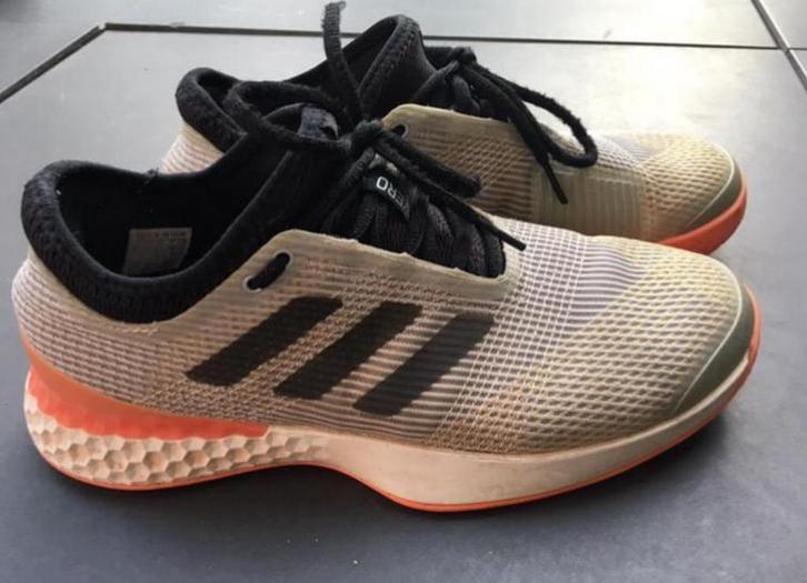 Adidas tennisschoenen padel grijs/zwart/roze  maat 41, Sport en Fitness, Tennis, Zo goed als nieuw, Schoenen, Adidas, L00, Ophalen of Verzenden