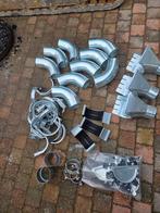 Complete set dakgoot & regenpijp onderdelen – verzinkt staal, Ophalen, Nieuw, Zink, Minder dan 2 meter