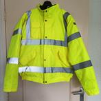 Gele veiligheidsjas / werkjas maat M, Tuin en Terras, Werkkleding, Ophalen of Verzenden, Gebruikt, Jas