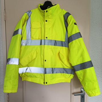 Gele veiligheidsjas / werkjas maat M  beschikbaar voor biedingen