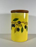 Porseleinen Provençaalse olijven pot voorraadpot met deksel, Antiek en Kunst, Ophalen of Verzenden