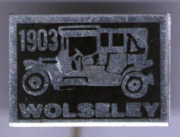 Wolseley 1903 zwart op aluminium auto speldje ( D_184 ) beschikbaar voor biedingen