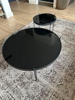 Glazen Salontafel Set - Zuiver, Huis en Inrichting, Tafels | Salontafels, Ophalen, Rond, 50 tot 100 cm, Minder dan 50 cm