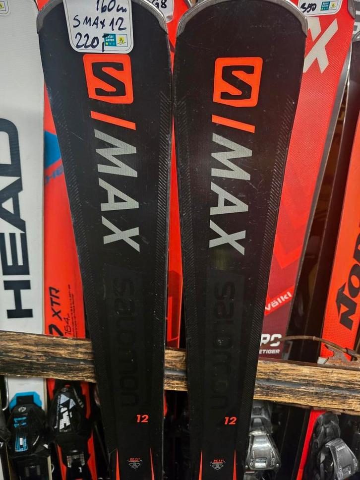 160cm SALOMON S/MAX 12, Sport en Fitness, Skiën en Langlaufen, Zo goed als nieuw, Ski's, Skiën, Carve, 160 tot 180 cm, Ophalen of Verzenden
