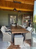 Eettafel, Huis en Inrichting, Tafels | Eettafels, Gebruikt, 200 cm of meer, Landelijk, Vijf personen of meer