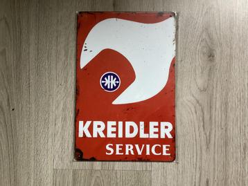 Retro KREIDLER SERVICE reclame bord (geen emaille) beschikbaar voor biedingen