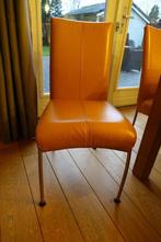 8 leren eetkamer stoelen Enzo Luca, Huis en Inrichting, Ophalen, Gebruikt, Overige kleuren, Leer
