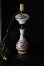 Antieke Franse Napoleon III porseleinen tafellamp 19e eeuw, Antiek en Kunst, Antiek | Lampen, Ophalen of Verzenden