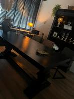 Eettafel met stoelen, Ophalen, Zo goed als nieuw, 4 tot 6 stoelen