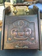 Antieke hout /  kolenbak voor bij openhaard of kachel, Huis en Inrichting, Haarden, Ophalen of Verzenden, Gebruikt, Vrijstaande haard