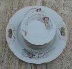 PRACHTIG Mosa Gebakstel Decor 110 met Vogels en Vliegers, Ophalen of Verzenden