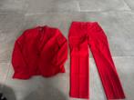 Zara Rood Pak - Blazer & Pantalon, Kleding | Dames, Jasjes, Kostuums en Pakken, Kostuum of Pak, Ophalen of Verzenden, Zo goed als nieuw