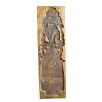 Grote vintage houten speculaas plank - 82 cm, Ophalen of Verzenden