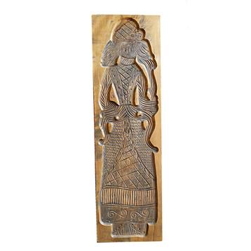 Grote vintage houten speculaas plank - 82 cm beschikbaar voor biedingen