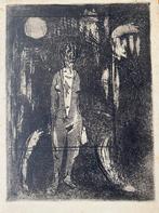 Theo van der Horst. Ets, Antiek en Kunst, Ophalen of Verzenden