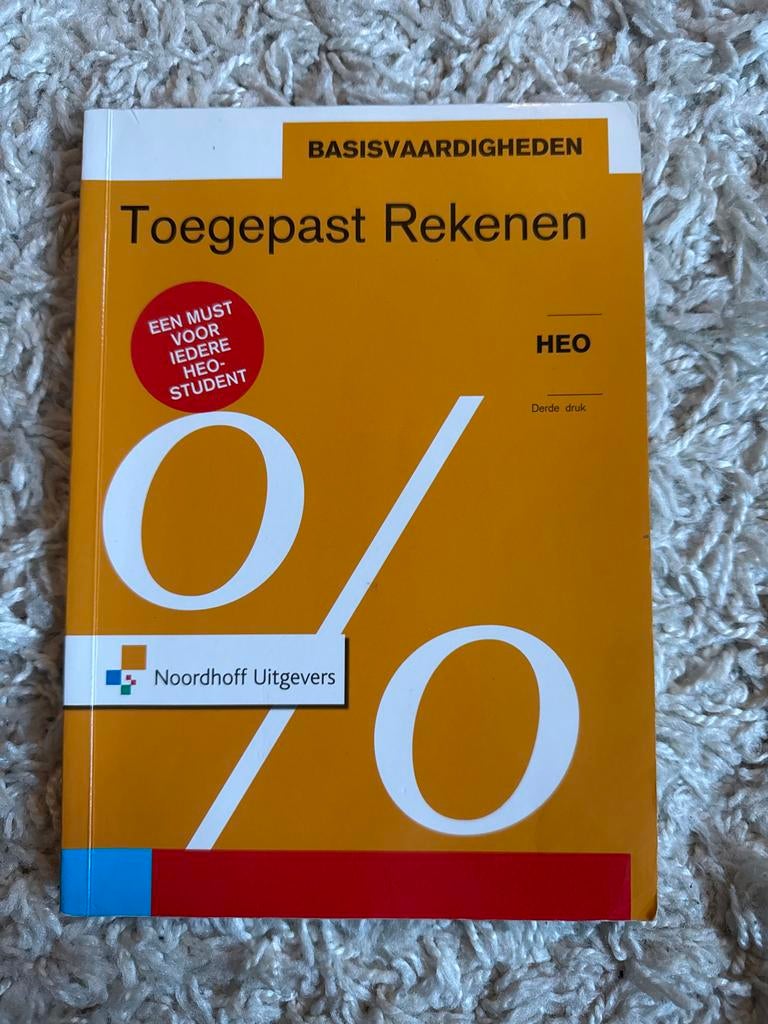 Boek Basisvaardigheden Toegepast Rekenen, Boeken, Ophalen of Verzenden, Gamma, Gelezen, HBO