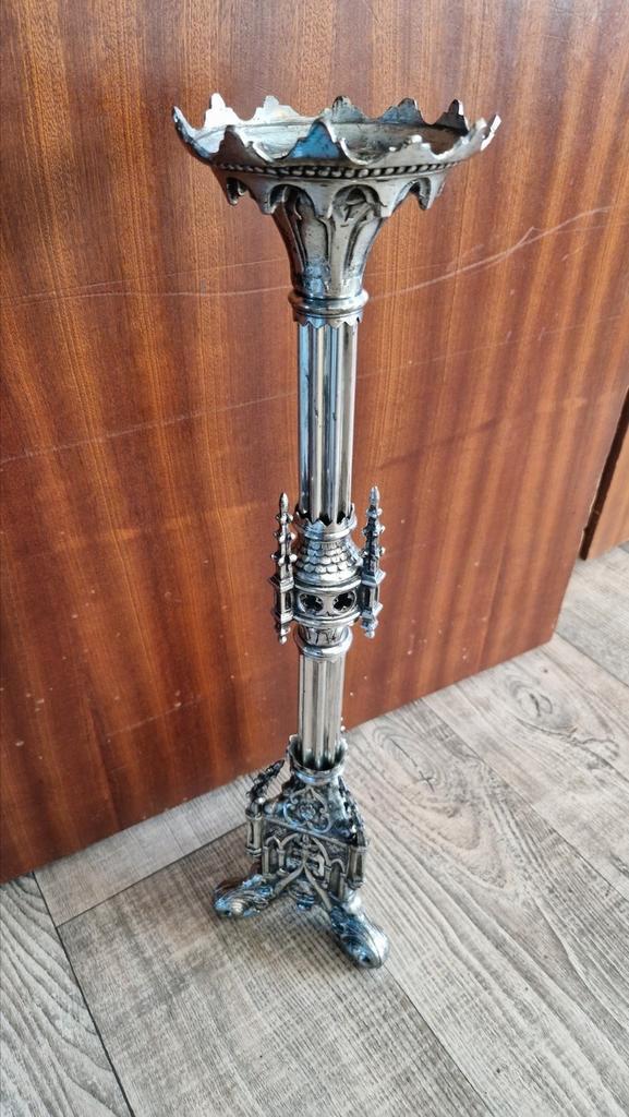 Kandelaar 55cm  gotische stijl, Antiek en Kunst, Antiek | Kandelaars, Ophalen of Verzenden
