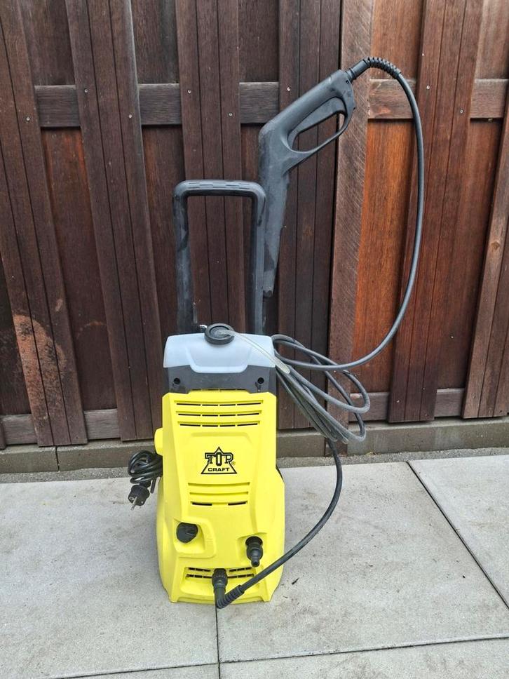 150 BAR Topkraft hogedrukreiniger in zeer goede staat, Tuin en Terras, Hogedrukreinigers, Zo goed als nieuw, Elektrisch, Met autostop en -start